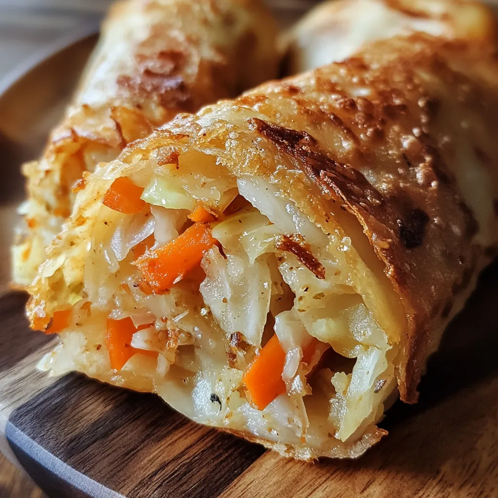 Vegetable Egg Roll Recipe – The Crispy Homemade Favorite You'll Love 13 rolling vegetable egg roll step by step