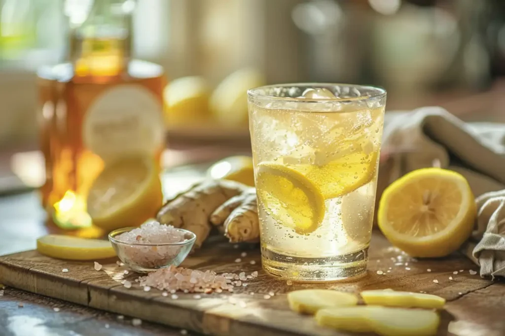 Homemade Monjaro Recipe: A Powerful Natural Fix for Weight Loss 9 homemade monjaro Drink with pink salt and lemon