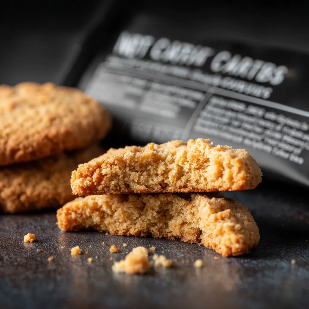 keto peanut butter cookie sandwich with cream filling