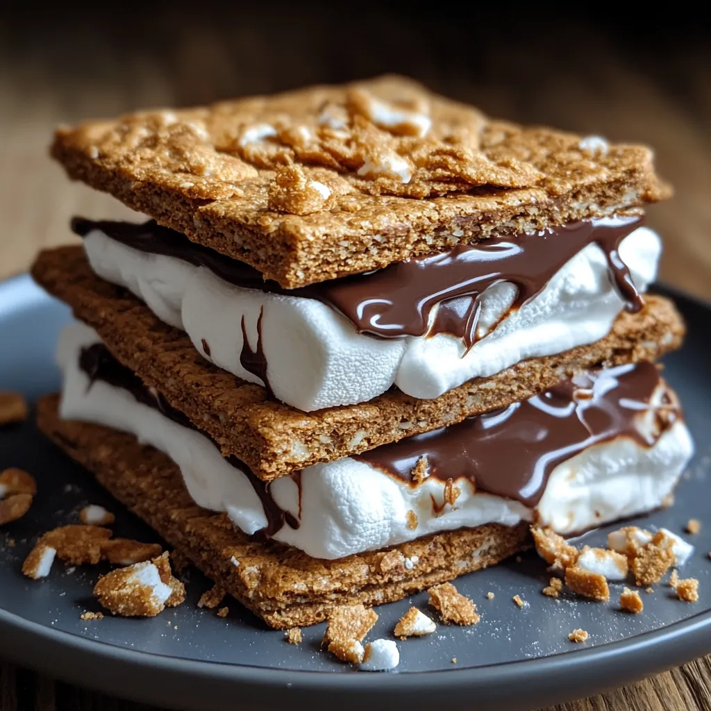 Keto s’mores made with graham cracker