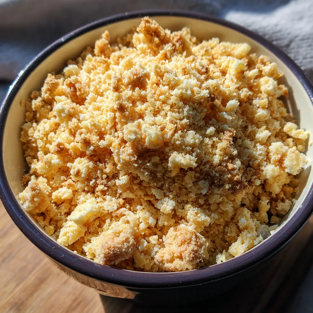 Low Carb Bread Crumbs: How to Make the Best Keto-Friendly Substitutes at Home 10 Various types of low carb bread crumbs on a cutting board