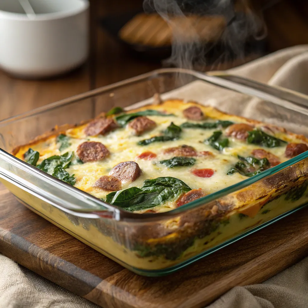 The Best Low Carb Casseroles For Every Meal: Delicious, Easy, And Healthy Recipes 9 Spoonful of creamy low carb chicken and broccoli casserole with melted cheese