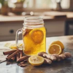 Natural Weight Loss Recipes: how to make 1 detox drink 8 flat lay of natural manjero recipe ingredients