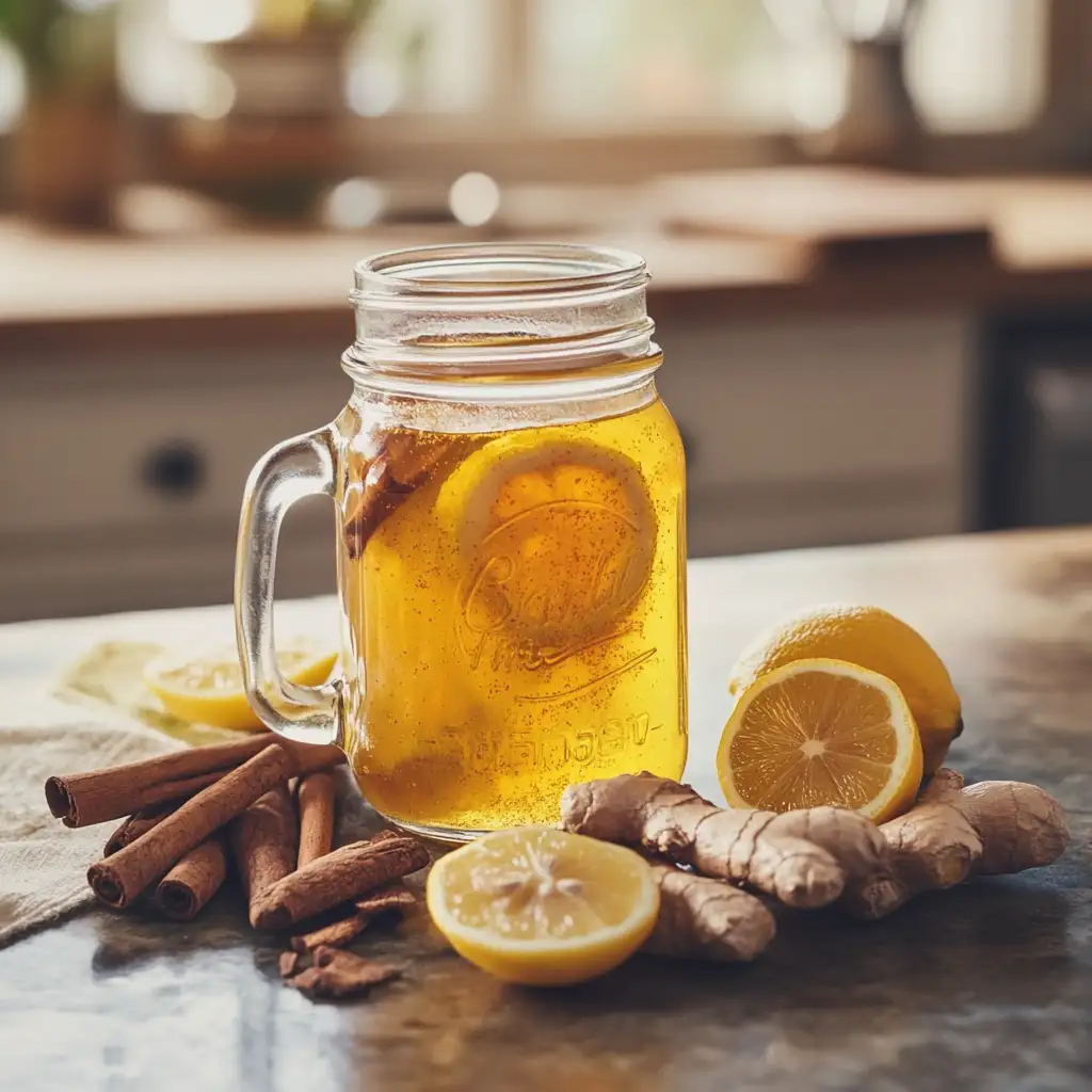 Natural Weight Loss Recipes: how to make 1 detox drink 6 flat lay of natural manjero recipe ingredients