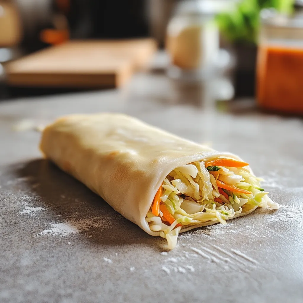 Vegetable Egg Roll Recipe – The Crispy Homemade Favorite You'll Love 8 crispy vegetable egg roll recipe close up
