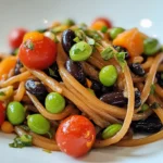 Low Carb Pasta Noodles Made Delicious – Best Picks, Swaps & Recipes to Love 9 Edamame and black bean low carb pasta noodle Plat