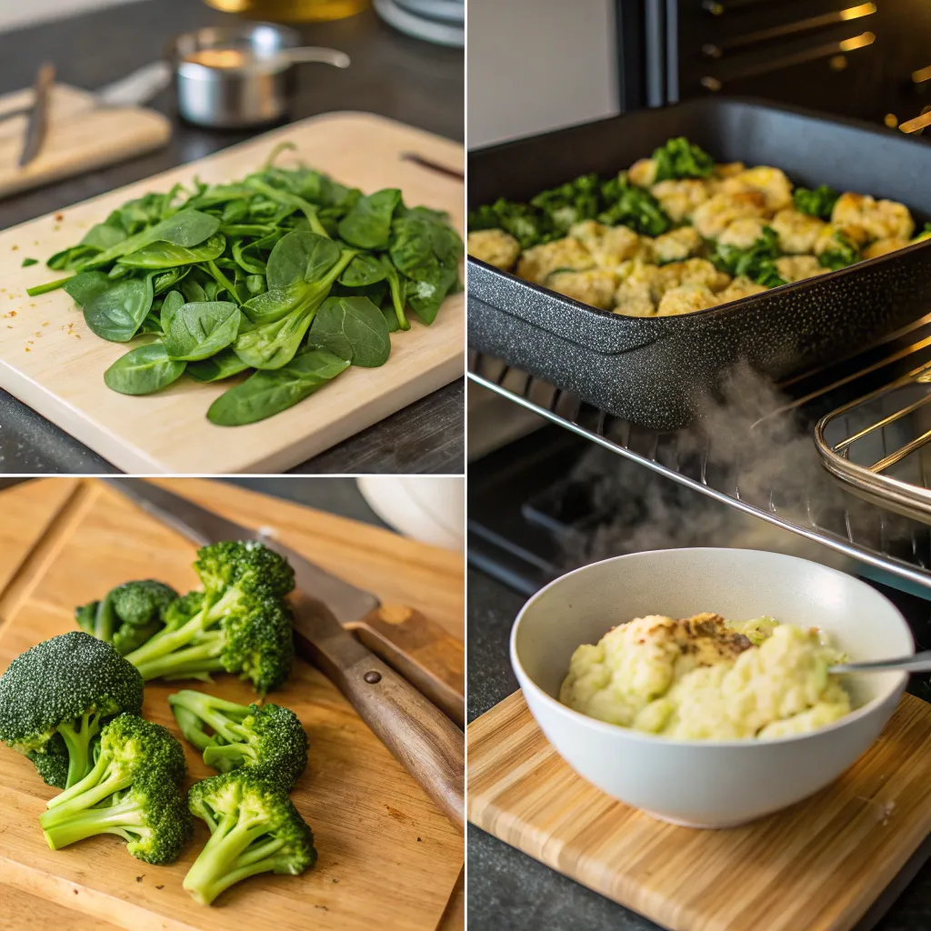 Low Carb Sides: How to Make 5 Easy Ones 9 Fresh ingredients for low carb sides including broccoli, cauliflower, avocado, olive oil, and shredded cheese