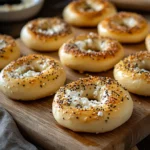 Cottage Cheese Bagels – The Best High-Protein Breakfast Trend You Need to Try 8 Cottage cheese bagels with eggs in a fitness setting