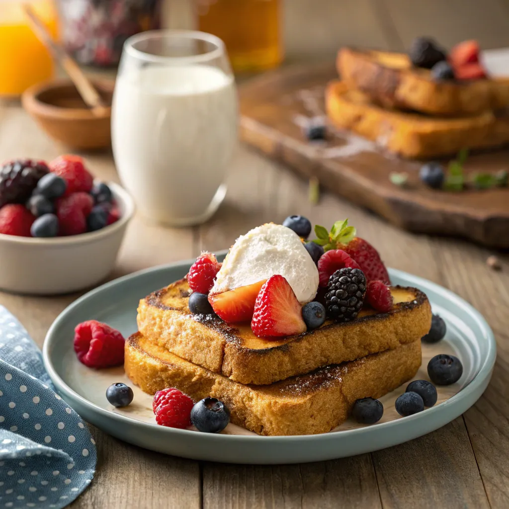 Protein French Toast: How To Get 30g Of Protein 8 Dipping bread into protein French toast batter