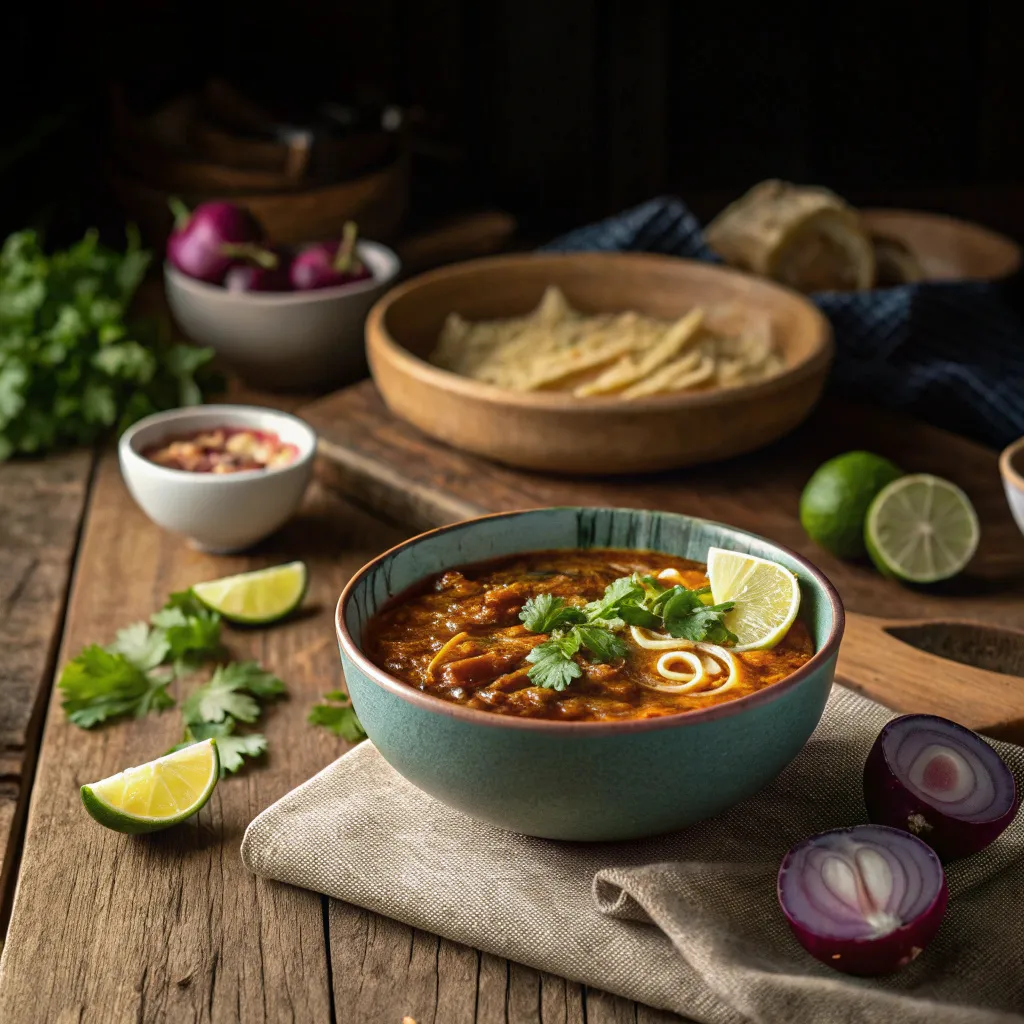 Birria Ramen: How to Make 1 Perfect Bowl 6 pouring birria broth over ramen noodles in a bowl