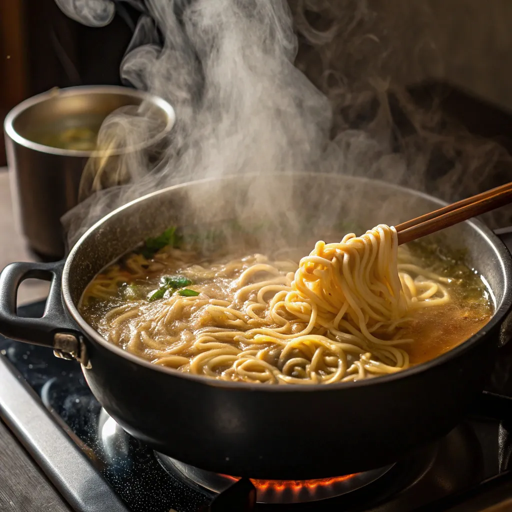 Ramen Lasagna Recipe: A Quick and Comforting Twist on a Classic 6 Boiling ramen noodles for lasagna