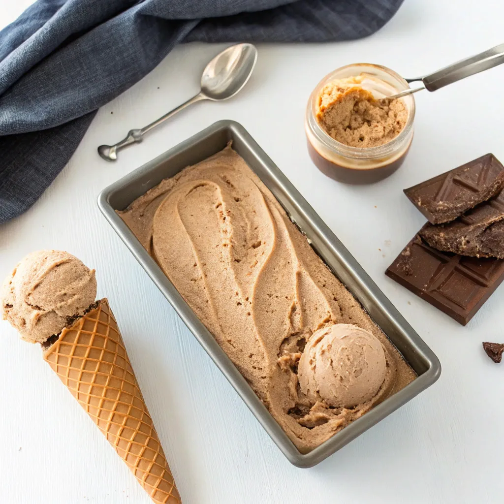 chocolate peanut butter ice cream: how to make 1 batch 6 mixing chocolate base for peanut butter ice cream