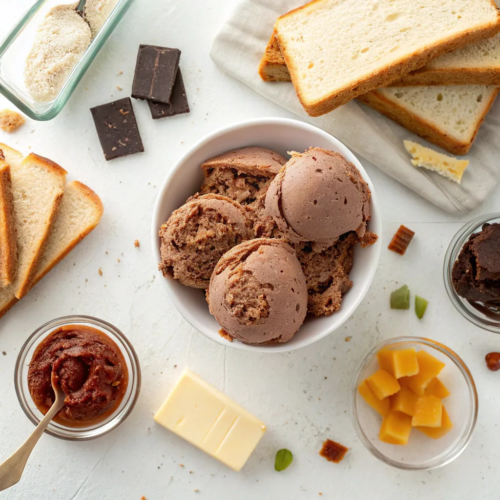 swirling peanut butter into chocolate base