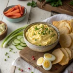 Deviled Egg Dip: How To Make It In Just 5 Minutes 9 Deviled egg dip with dippers