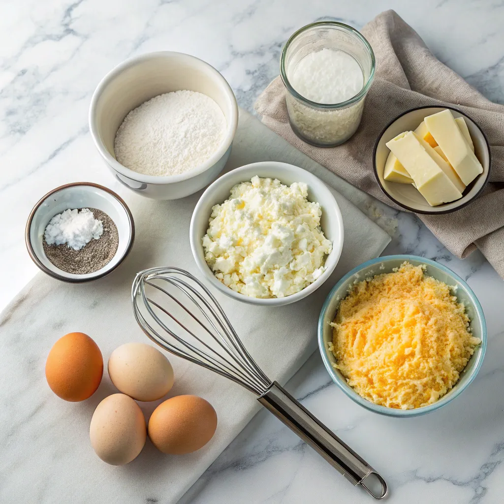 Cheese Waffles: How to Make 1 Perfect Keto Breakfast 7 Ingredients for making cheese waffles with cottage cheese