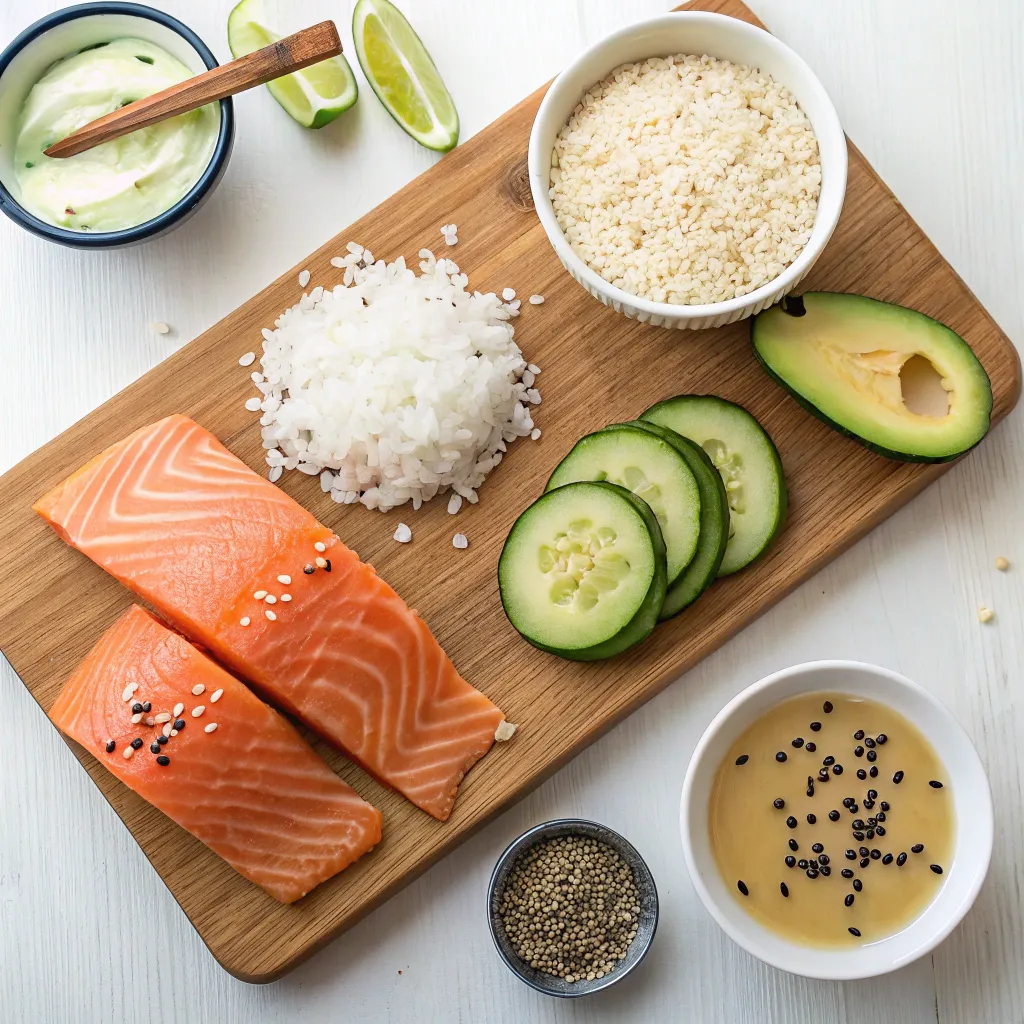 Salmon Rice Bowl: How to Make the 1 Viral TikTok Recipe 7 Salmon rice bowl ingredients