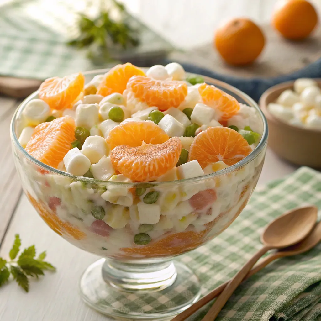 Frog Eye Salad – The Ultimate Classic Dessert Recipe You’ll Love 7 Classic frog eye salad with whipped topping and fruit