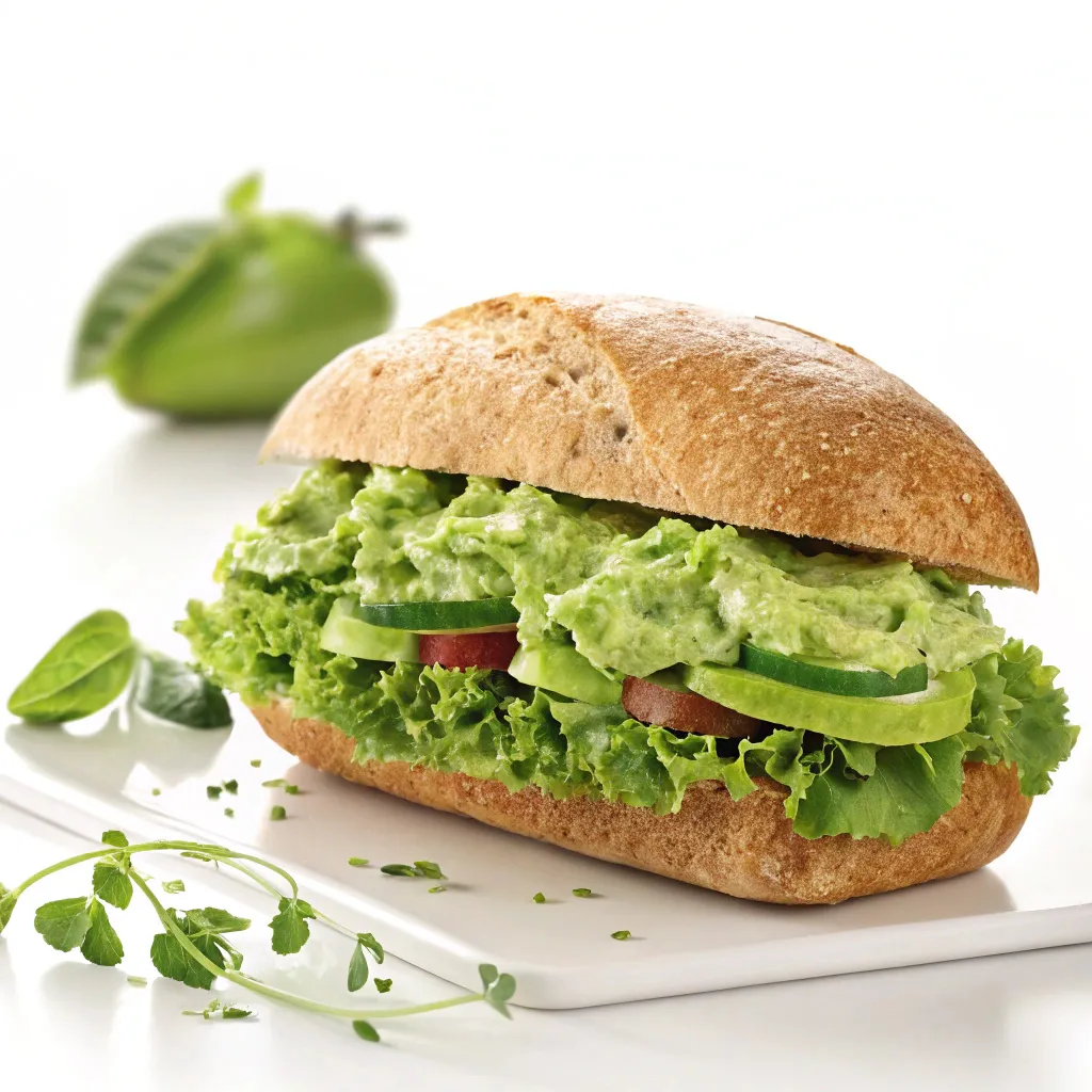 Fresh ingredients for green goddess sandwich