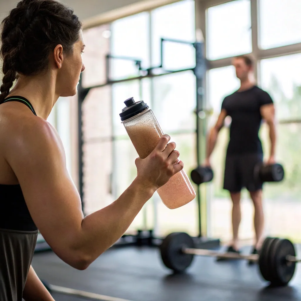 Your Ketones Drink Blueprint Everything You Need To Know For Better Results 9 Person holding a hard ketones drink during a workout session