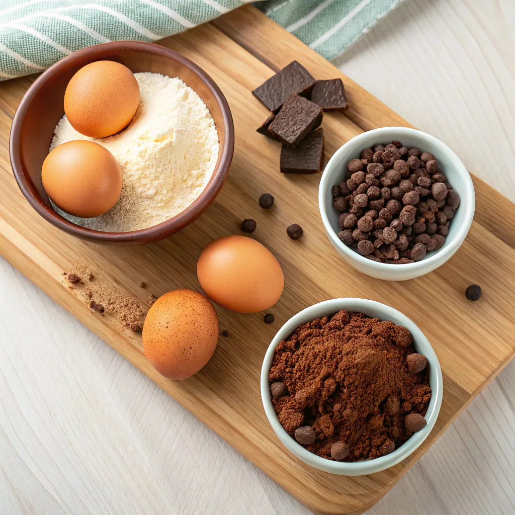 The Best Keto Brownies Recipe for Fudgy Low-Carb Cravings 10 Ingredients for making keto brownies with almond flour and cocoa powder