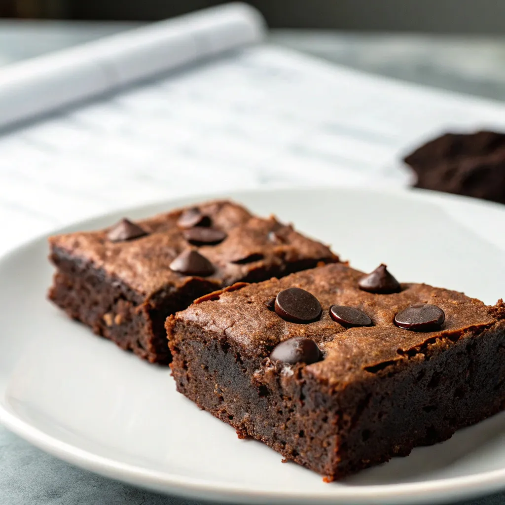 The Best Keto Brownies Recipe for Fudgy Low-Carb Cravings 13 Fudgy low-carb keto brownies recipe served on a plate