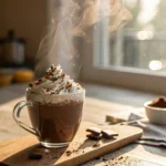Keto Hot Chocolate For Kids Low Carb Sweetness They Will Love 8 Steaming cup of keto hot chocolate topped with whipped cream