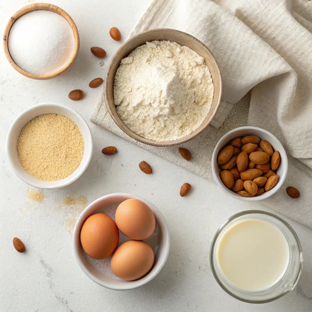 The Best Keto Pancakes Recipe (Fluffy, Easy & Low-Carb!) 9 Keto pancake ingredients including almond flour, eggs, and Greek yogurt