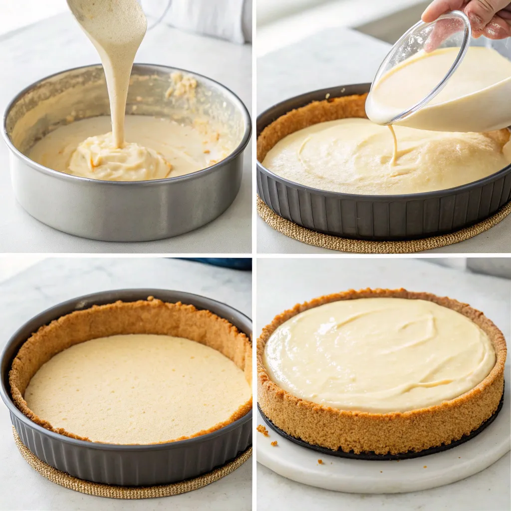 Quick & Easy Keto Cheesecake: Low-Carb Dessert In A Flash 11 Step-by-step process of making keto cheesecake from crust preparation to baking.