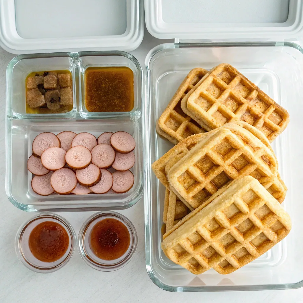 The Best Keto Waffles Recipe Guide: Easy, Healthy & Delicious 12 Keto waffle ingredients including almond flour, eggs, almond milk, and turkey sausage