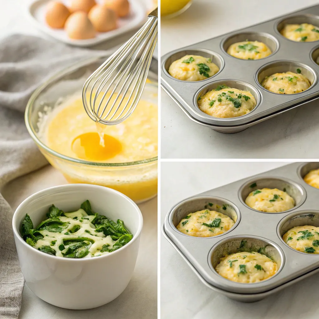 Low Carb Breakfast: How to Make 2 Now 10 Step-by-step process of low carb breakfast egg muffins