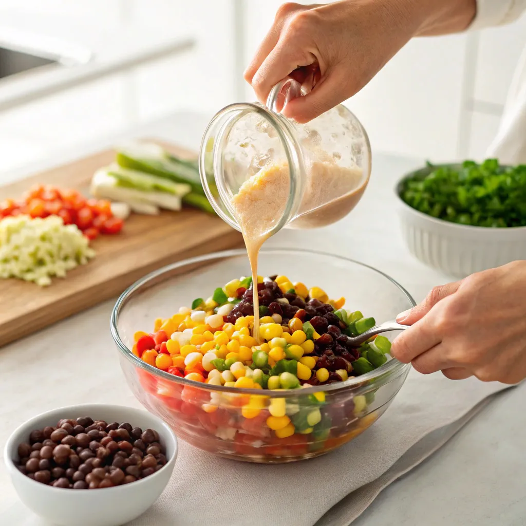 Cowboy Caviar: Why It’s 3x Better 9 Mixing cowboy caviar with fresh vinaigrette