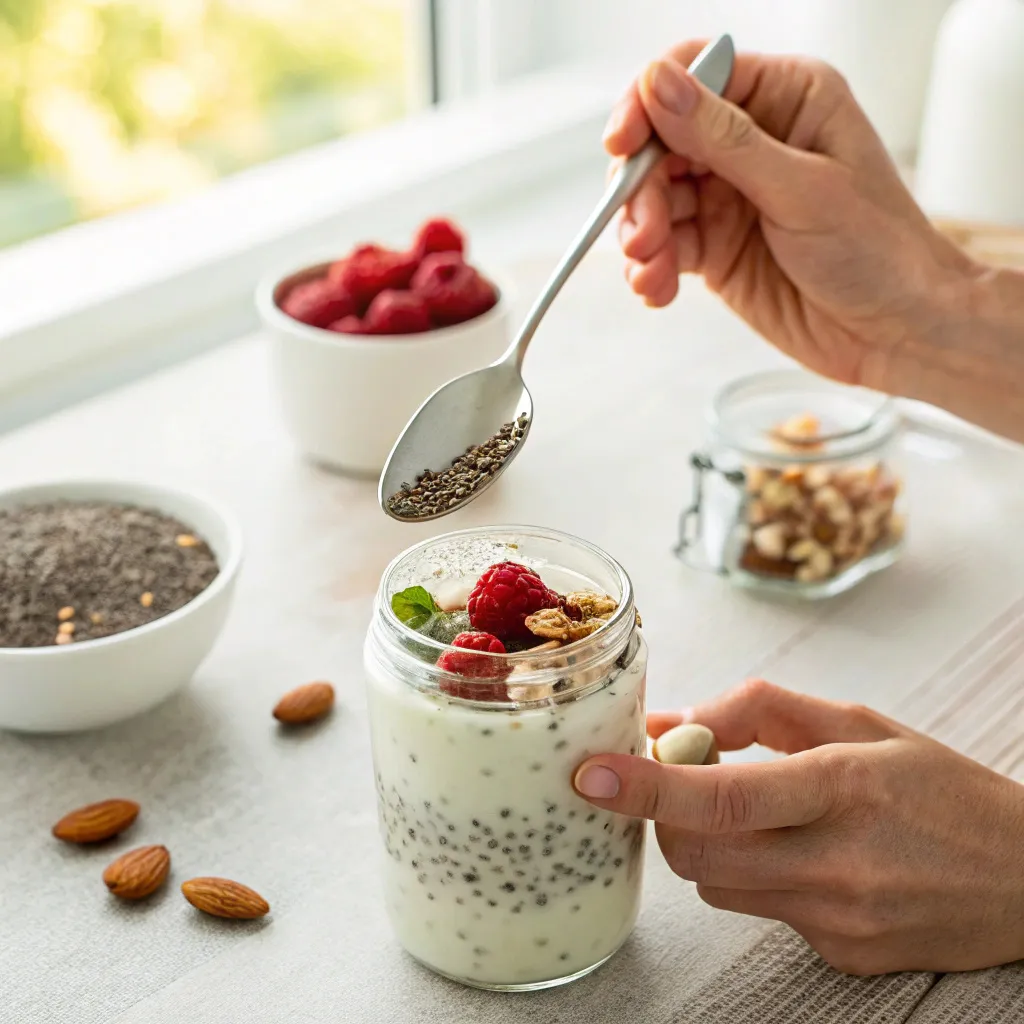 Keto Yogurt: The Ultimate Guide to Enjoy Yogurt on Keto Diet 10 keto yogurt parfait with chia seeds and berries as a low carb dessert idea