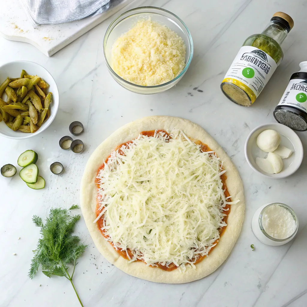 Pickle Pizza: How To Make The #1 Best Homemade Pie 9 pickle pizza ingredients including mozzarella and pickles