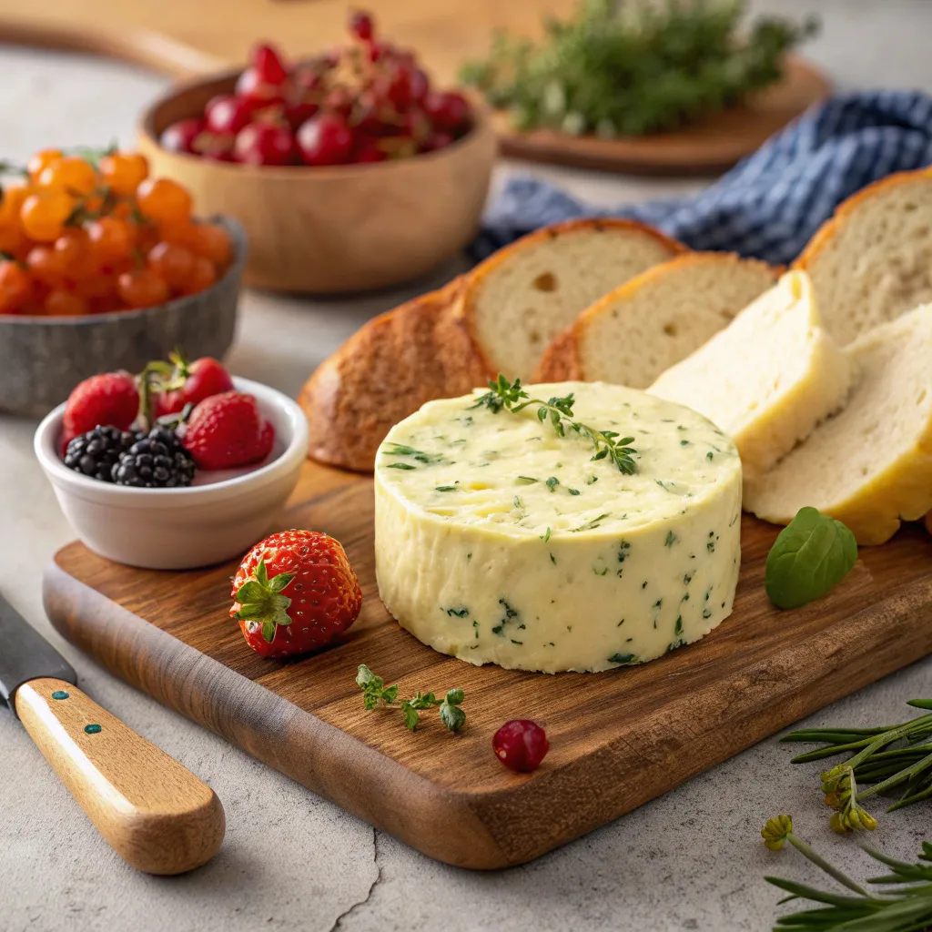 Butter Board Brilliance Viral Worthy Recipes You Need To Try 6 Butter board with figs herbs and edible flowers