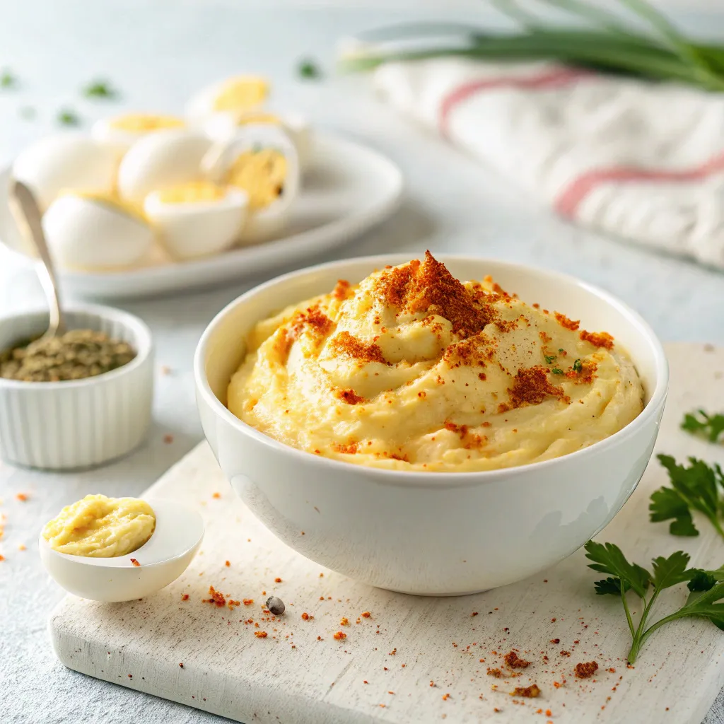 Deviled Egg Dip: How To Make It In Just 5 Minutes 8 Deviled egg dip in bowl