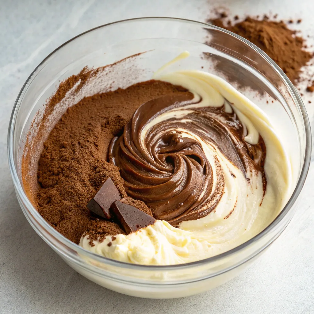 chocolate peanut butter ice cream: how to make 1 batch 9 chocolate peanut butter ice cream on rustic table