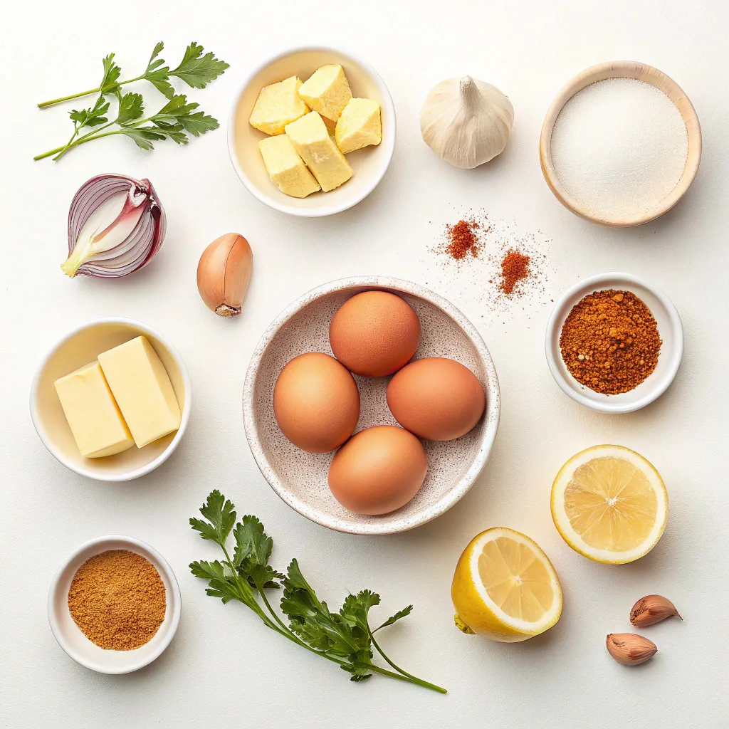 TikTok Egg Boil That Brings New Life To Meal Prep 8 TikTok egg boil ingredients laid out