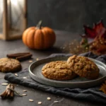 pumpkin cookies: how to make them with just 3 ingredients 9 Pumpkin oatmeal cookie with soft moody lighting
