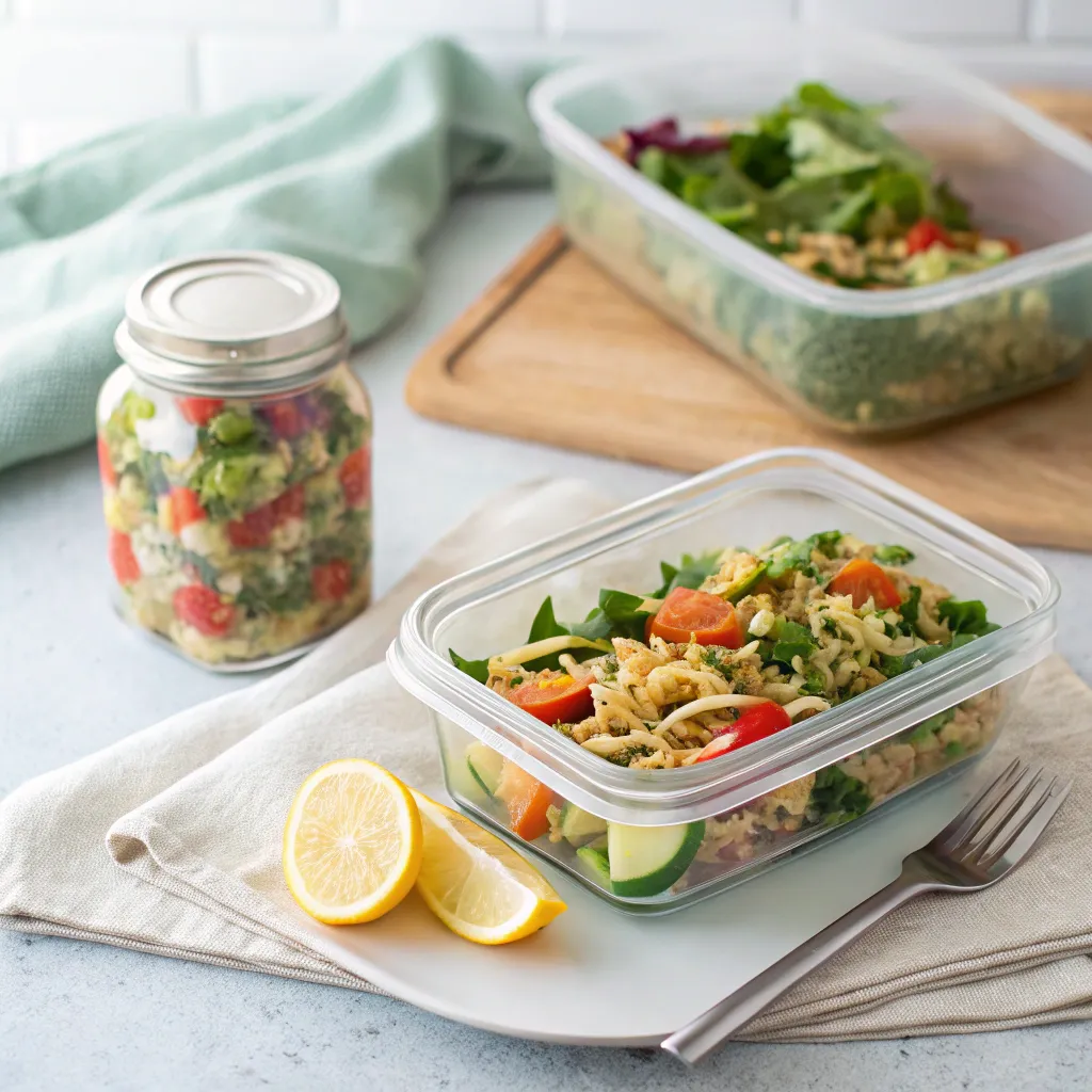 Jennifer Aniston Salad: How to Make It in 3 Easy Steps 10 Jennifer Aniston Salad in a ceramic bowl with lemon and herbs