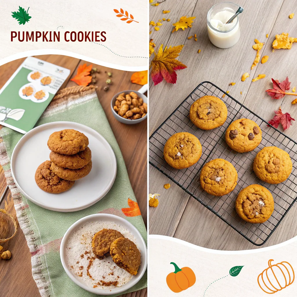 pumpkin cookies: how to make them with just 3 ingredients 8 Pumpkin cookie making steps from bowl to baking rack