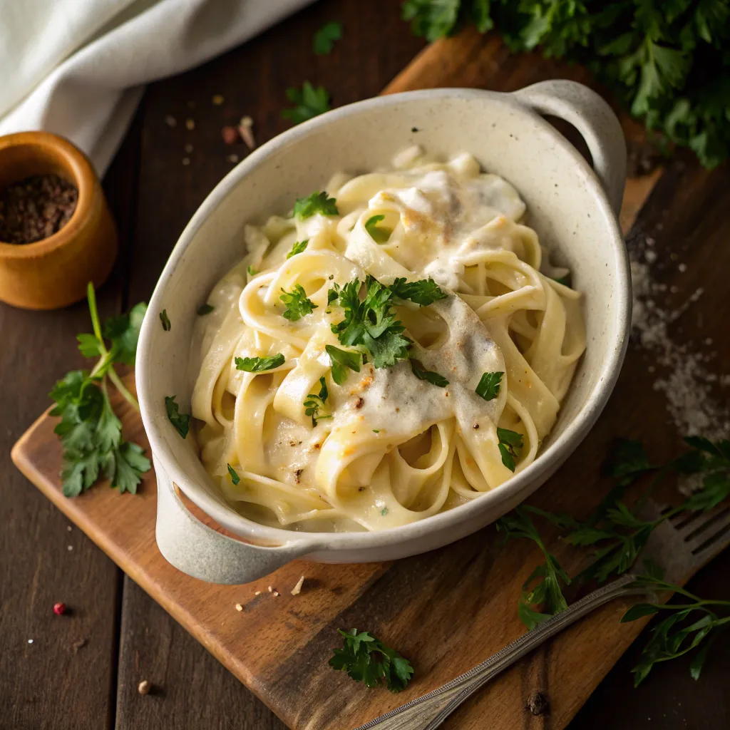 Cottage Cheese Alfredo: How To Get 1 Creamy Sauce 6 Cottage cheese alfredo served in a bowl