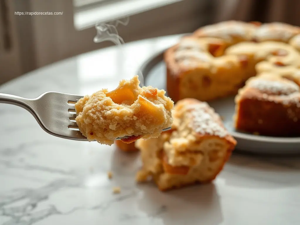 Delicious Easy One-Bowl Apple Snack Cake overhead view