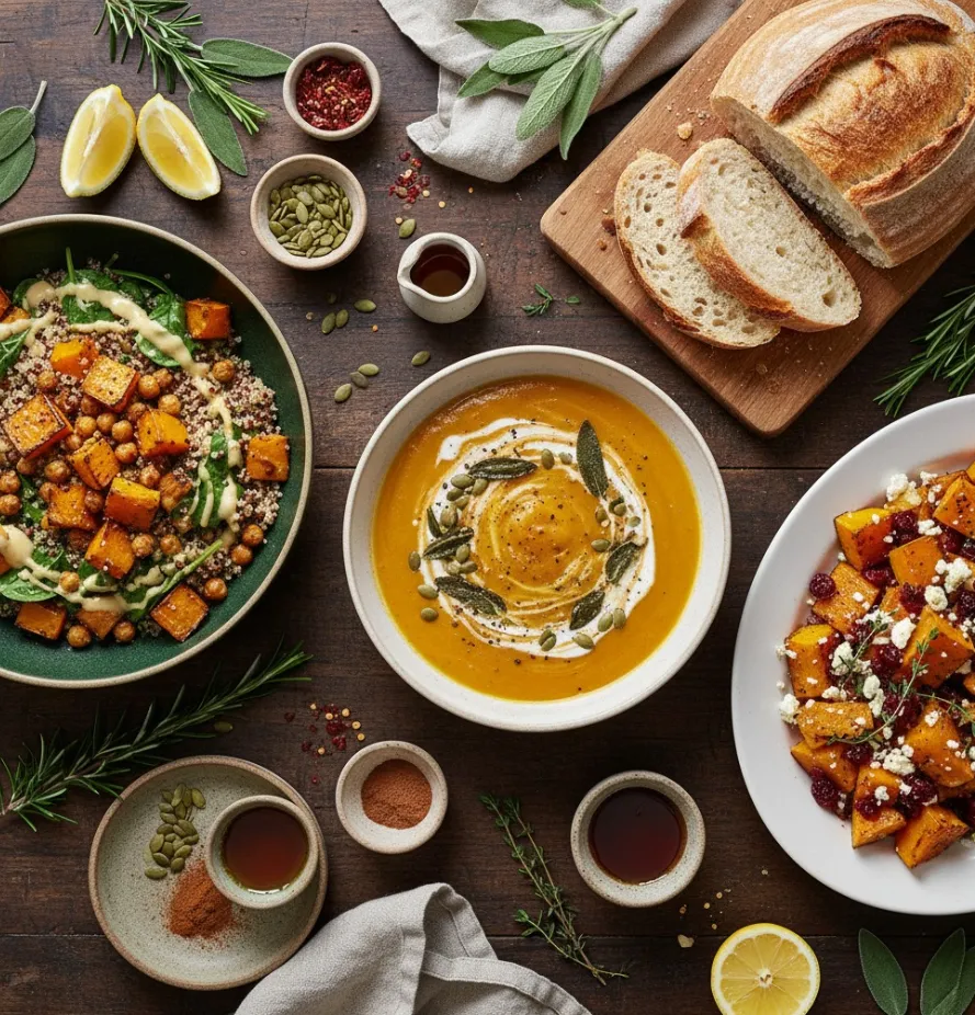 Steps of preparing Butternut Squash Recipes in progress