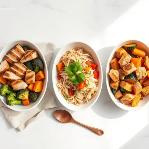 Meal Prep Chicken & Veggie Bowls: 5 Easy Steps 2 Delicious Meal Prep Chicken and Veggie Bowls for healthy eating
