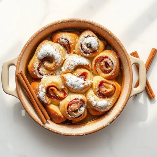 Delicious Cinnamon Roll Apple Bake Casserole Thanksgiving Treat