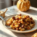 Classic Grandmas Thanksgiving Stuffing baked to perfection