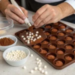 Hot Chocolate Bombs: How to Make Them in 7 Easy Steps 7 Flat lay of ingredients for hot chocolate bombs