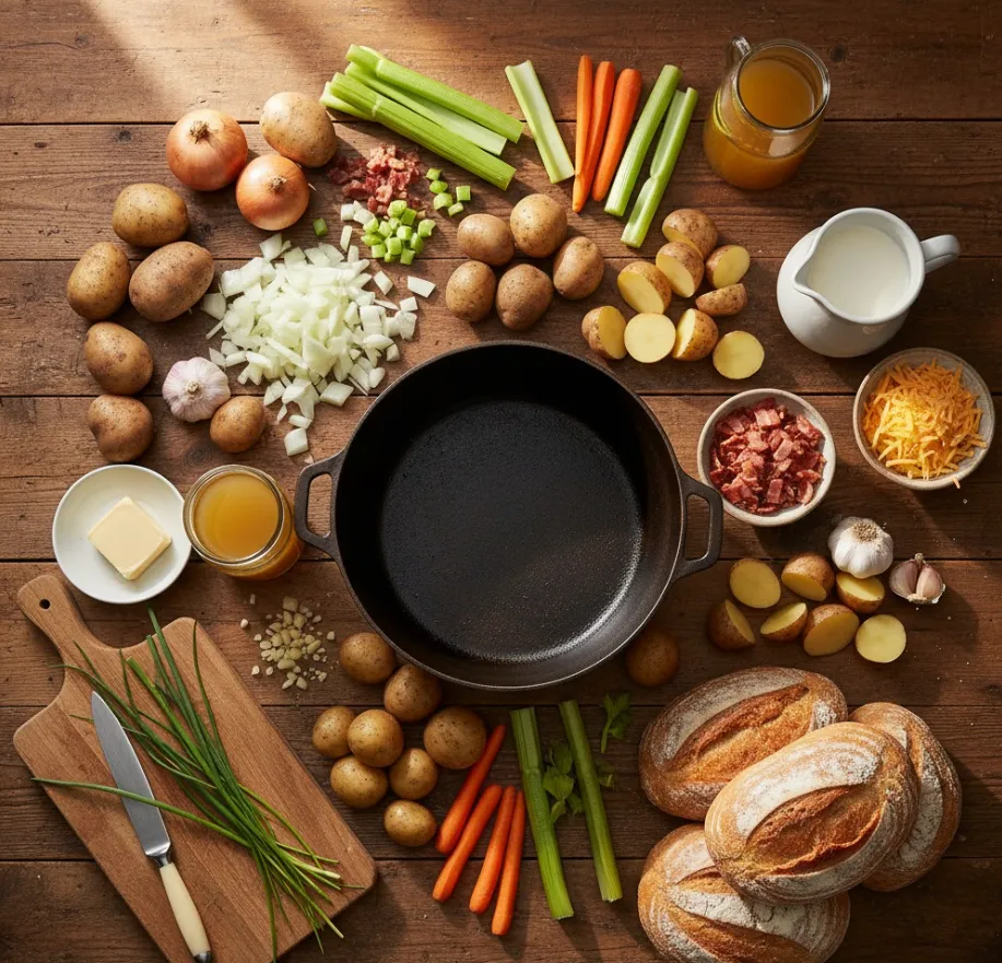 Potato Soup: 4 Healthy & Delicious Options 6 delicious-potato-soup-ingredients