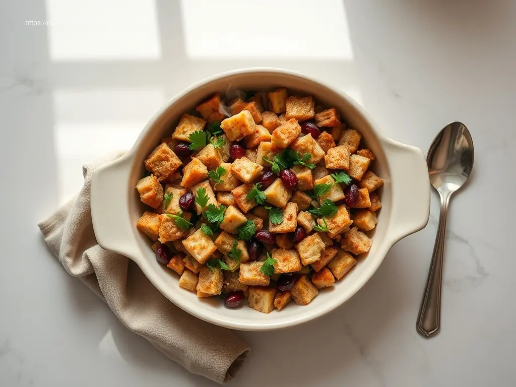 Delicious Easy Crockpot Stuffing for Thanksgiving holiday