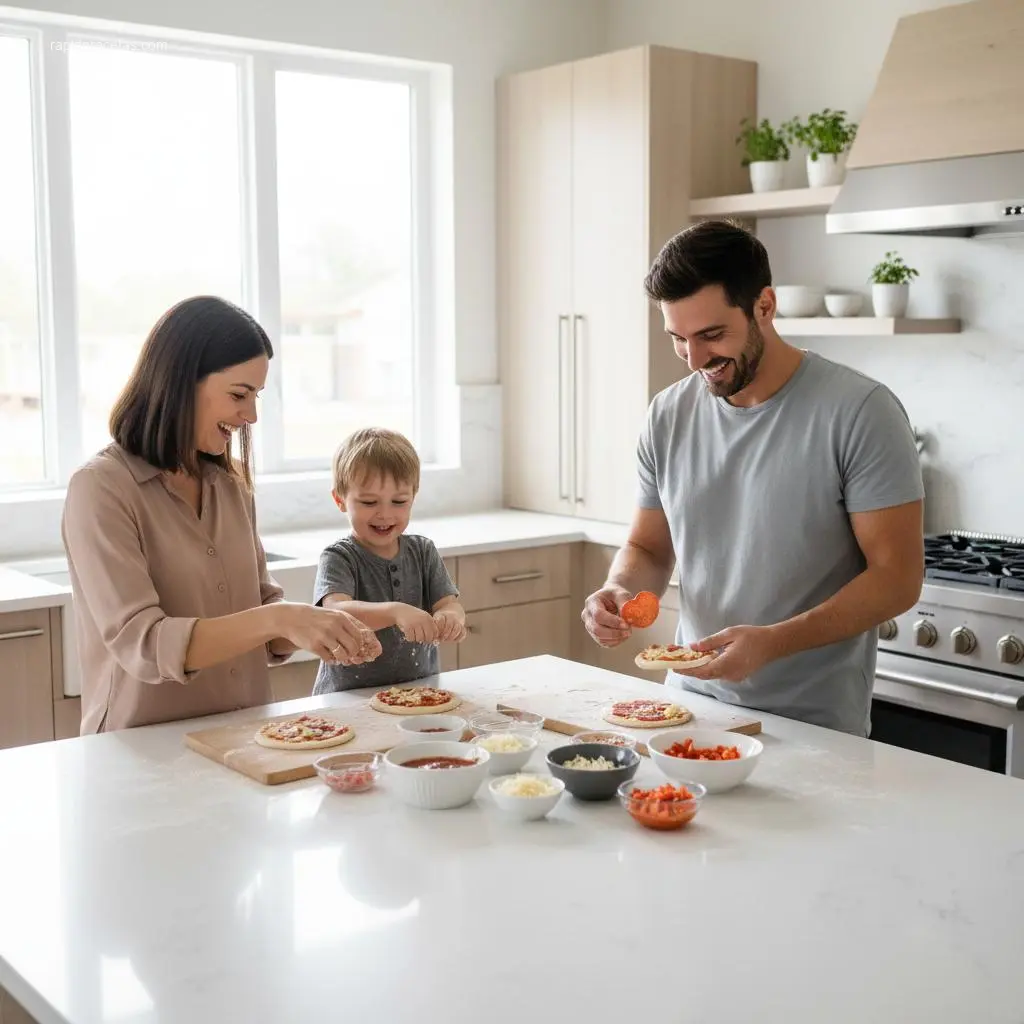 Easy Dinner Ideas: Top 10 for Busy Nights 7 Family enjoys making easy dinner ideas together.